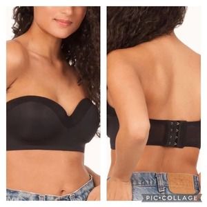 Lively Black No Wire Strapless Bra 34DDD
